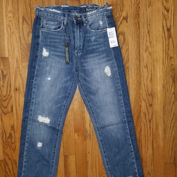 Sz 26  BLANKNYC Distressed Straight Ankle Jean - Picture 3 of 8